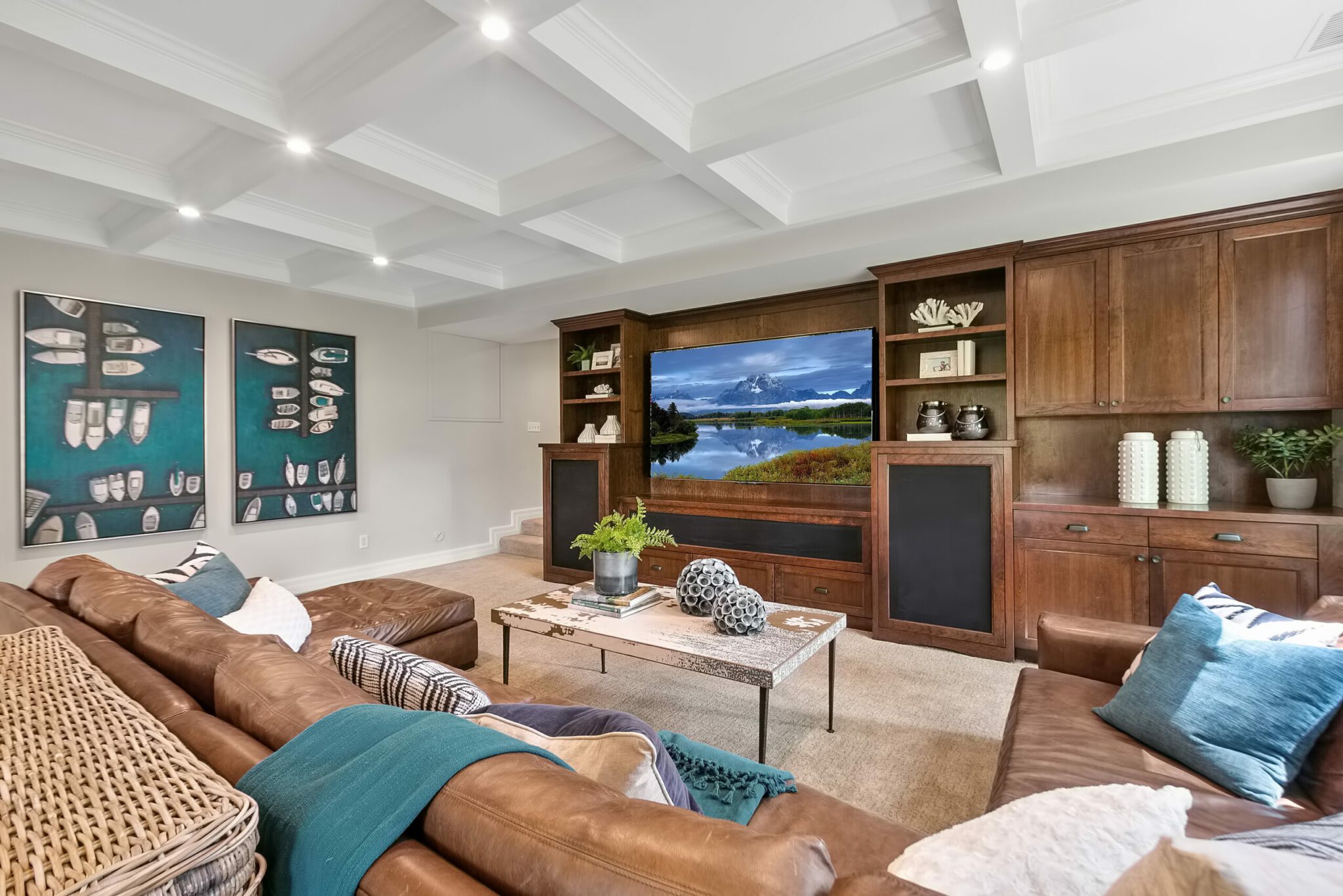 Beautiful family room in a home that will sell on the MLS