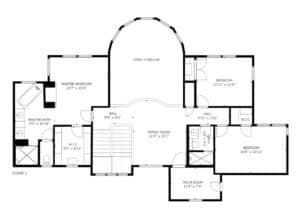 4300 Enchanted Drive - Upper Level Floorplan